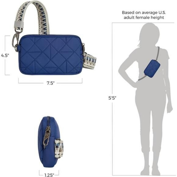 Anti Theft Crossbody Phone Sling Bag RFID Blocking Travel Purse with Guitar Stra - Picture 4 of 8